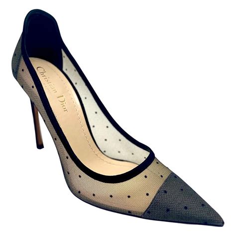 dior mesh polka dot pumps|Dior Christian Dior D.